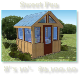 Sweet Pea  8’ x 10’-   $2,100.00